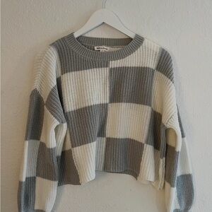 Boutique Blue and White Sweater